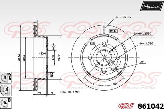 Maxtech 873562 - Əyləc Diski furqanavto.az