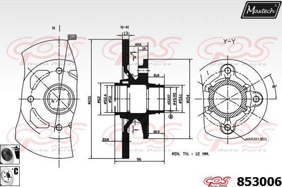 Maxtech 72948037 - Piston, əyləc kaliperi furqanavto.az