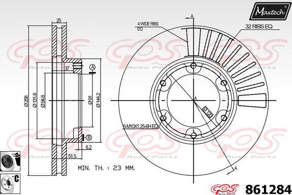 Maxtech 72943004 - Piston, əyləc kaliperi furqanavto.az