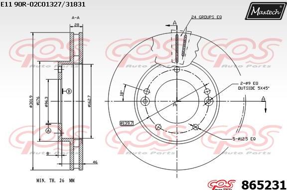 Maxtech 72943010 - Piston, əyləc kaliperi furqanavto.az