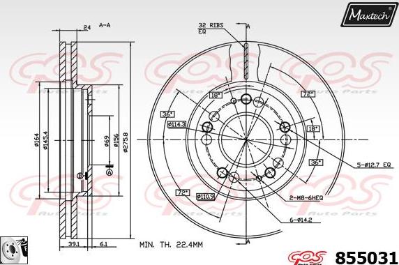 Maxtech 72942044 - Piston, əyləc kaliperi furqanavto.az