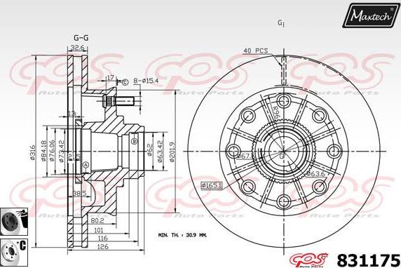 Maxtech 72954064 - Piston, əyləc kaliperi furqanavto.az