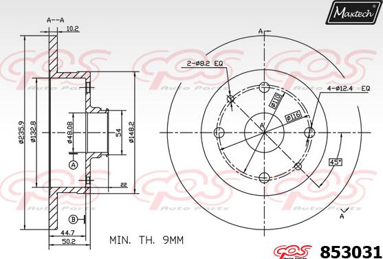 Maxtech 72954013 - Piston, əyləc kaliperi furqanavto.az