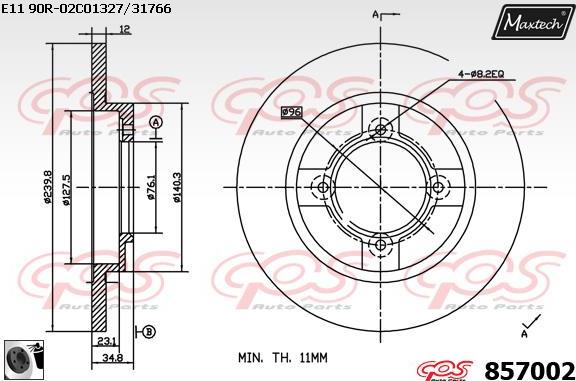 Maxtech 72952004 - Piston, əyləc kaliperi furqanavto.az