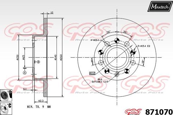 Maxtech 72952003 - Piston, əyləc kaliperi furqanavto.az