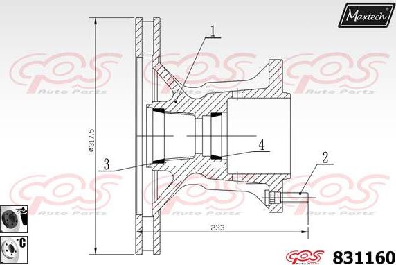 Maxtech 72952014 - Piston, əyləc kaliperi furqanavto.az