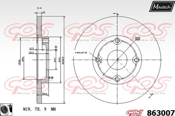 Maxtech 72957049 - Piston, əyləc kaliperi furqanavto.az