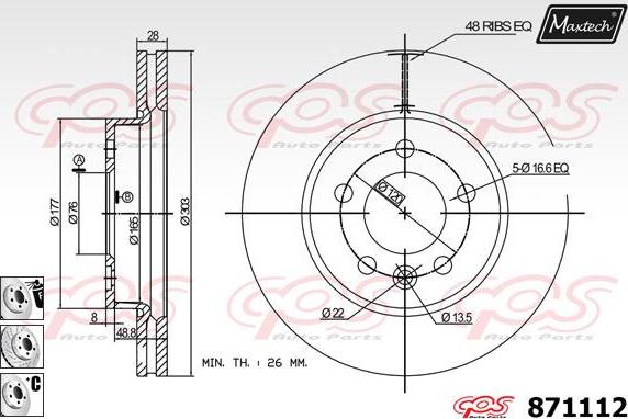 Maxtech 72957014 - Piston, əyləc kaliperi furqanavto.az