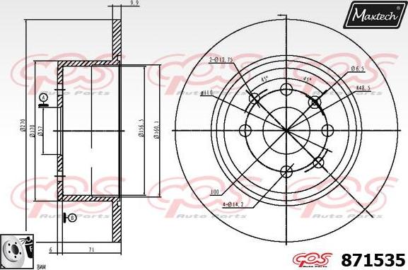 Maxtech 72960047 - Piston, əyləc kaliperi furqanavto.az