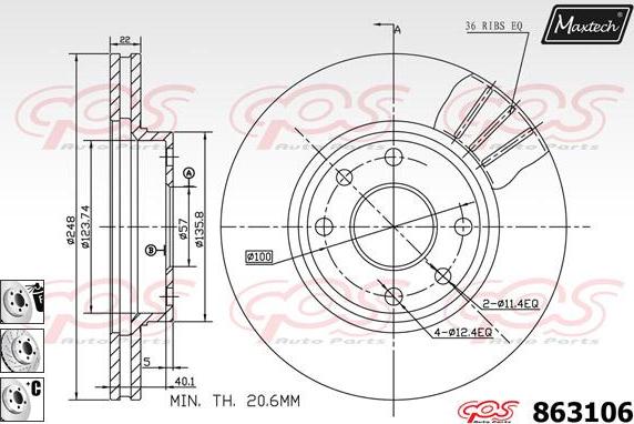 Maxtech 72960021 - Piston, əyləc kaliperi furqanavto.az