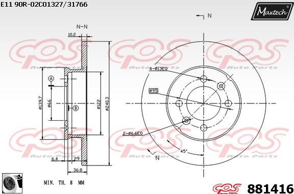 Maxtech 72934032 - Piston, əyləc kaliperi furqanavto.az