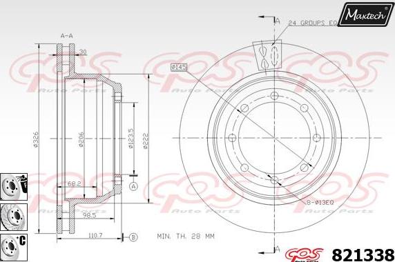 Maxtech 72934026 - Piston, əyləc kaliperi furqanavto.az