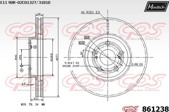 Maxtech 72935013 - Piston, əyləc kaliperi furqanavto.az