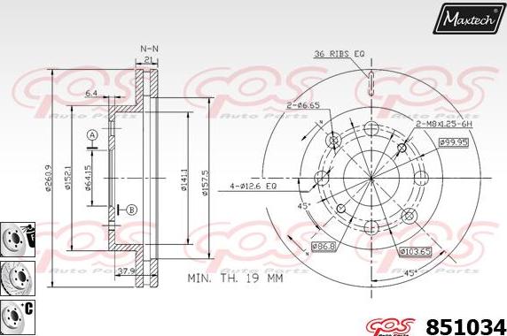 Maxtech 72936007 - Piston, əyləc kaliperi furqanavto.az