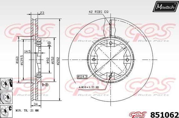 Maxtech 851102 - Əyləc Diski furqanavto.az