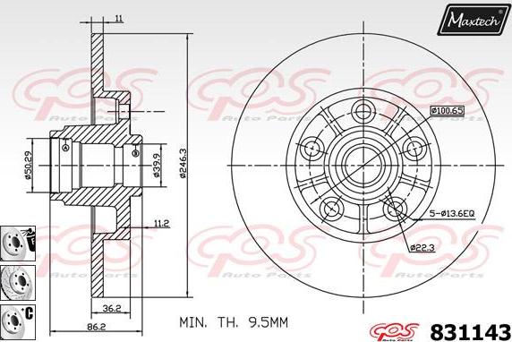 Maxtech 877217 - Əyləc Diski furqanavto.az