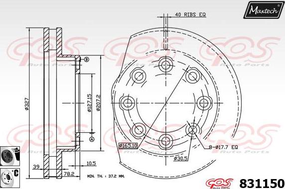 Maxtech 72936032 - Piston, əyləc kaliperi furqanavto.az