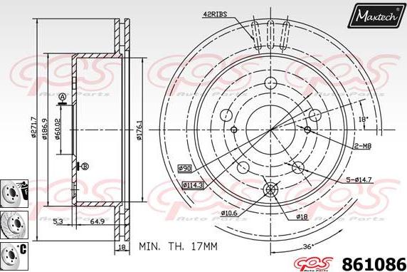 Maxtech 865520 - Əyləc Diski furqanavto.az