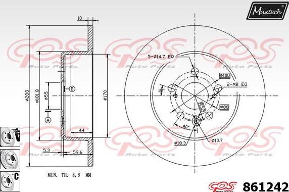 Maxtech 72930004 - Piston, əyləc kaliperi furqanavto.az