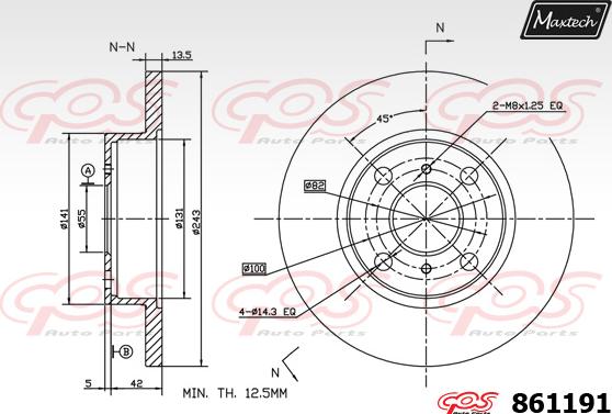 Maxtech 72938046 - Piston, əyləc kaliperi furqanavto.az