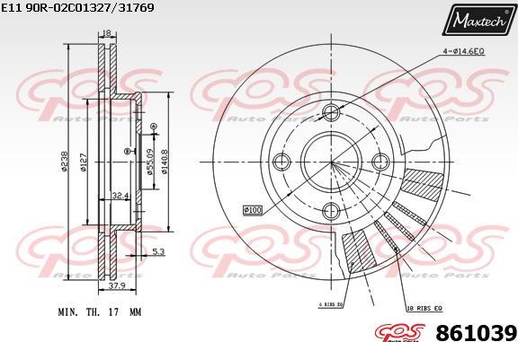 Maxtech 72938005 - Piston, əyləc kaliperi furqanavto.az