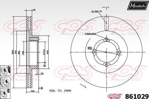 Maxtech 873014 - Əyləc Diski furqanavto.az