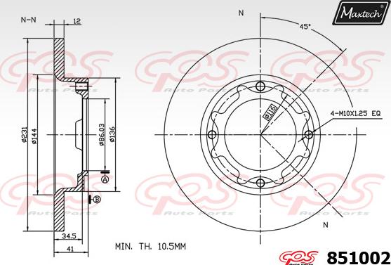 Maxtech 72933003 - Piston, əyləc kaliperi furqanavto.az