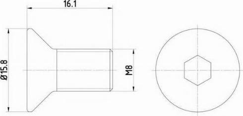 MAZDA 99831-0816 - Bolt, əyləc diski furqanavto.az