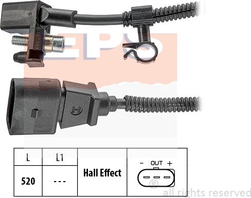 MDR EPS-1953 445 - Sensor, krank mili nəbzi furqanavto.az