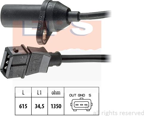 MDR EPS-1953 053 - Sensor, krank mili nəbzi furqanavto.az