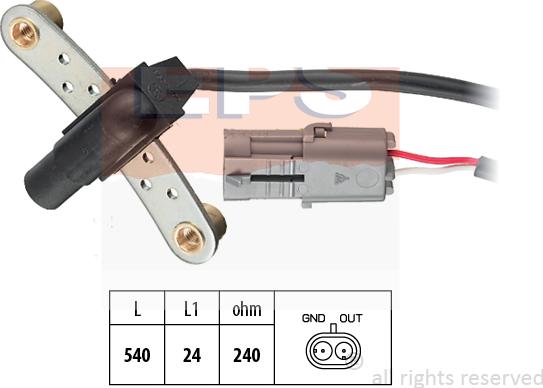 MDR EPS-1953 020 - Sensor, krank mili nəbzi furqanavto.az