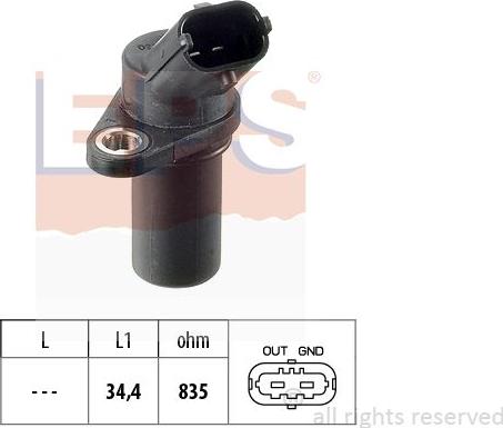 MDR EPS-1953 837 - Sensor, krank mili nəbzi furqanavto.az