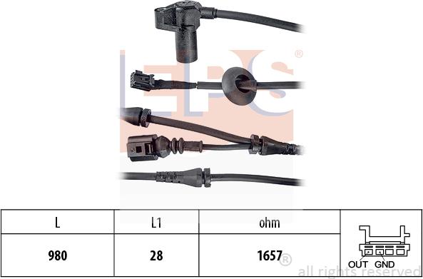 MDR EPS-1962 047 - Sensor, təkər sürəti furqanavto.az