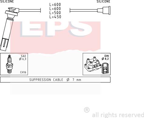 MDR EPS-1499 100 - Alovlanma kabeli dəsti furqanavto.az