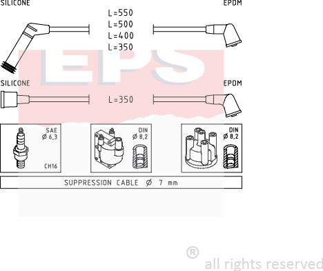 MDR EPS-1499 120 - Alovlanma kabeli dəsti furqanavto.az