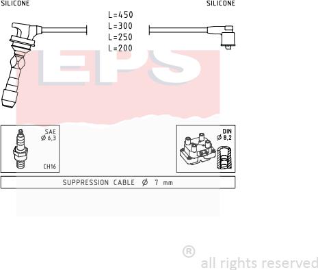 MDR EPS-1499 255 - Alovlanma kabeli dəsti furqanavto.az