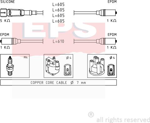 MDR EPS-1500 965 - Alovlanma kabeli dəsti furqanavto.az