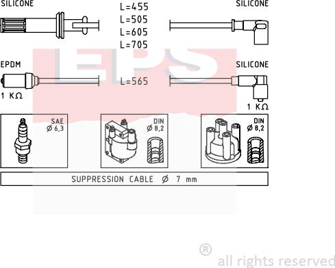 MDR EPS-1500 471 - Alovlanma kabeli dəsti furqanavto.az