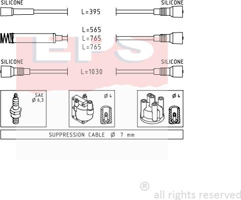 MDR EPS-1500 527 - Alovlanma kabeli dəsti furqanavto.az