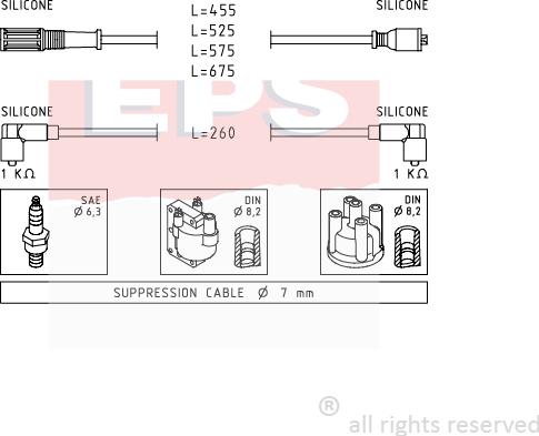 MDR EPS-1500 692 - Alovlanma kabeli dəsti furqanavto.az