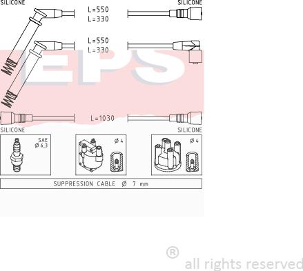 MDR EPS-1500 689 - Alovlanma kabeli dəsti furqanavto.az