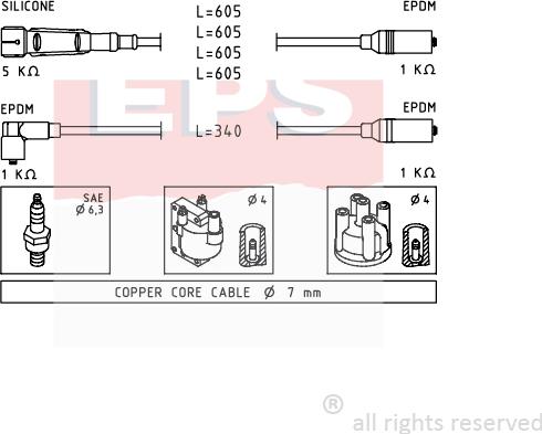 MDR EPS-1500 768 - Alovlanma kabeli dəsti furqanavto.az