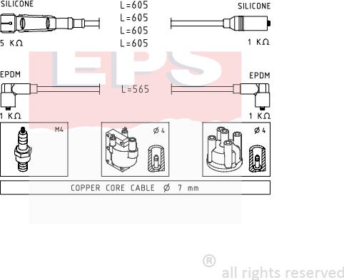MDR EPS-1500 725 - Alovlanma kabeli dəsti furqanavto.az