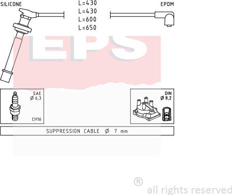 MDR EPS-1501 411 - Alovlanma kabeli dəsti furqanavto.az