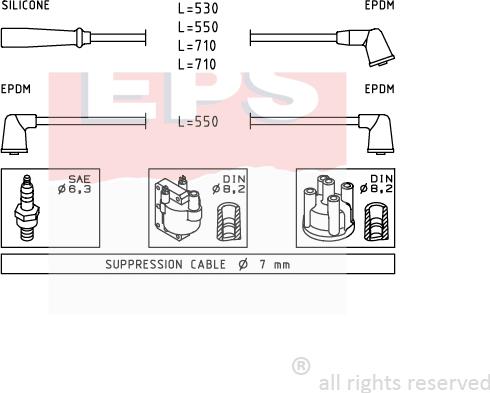 MDR EPS-1501 413 - Alovlanma kabeli dəsti furqanavto.az