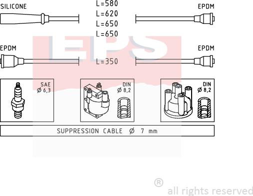 MDR EPS-1501 417 - Alovlanma kabeli dəsti furqanavto.az