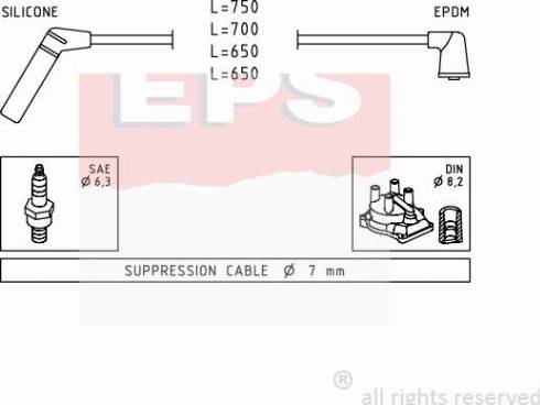 MDR EPS-1501 420 - Alovlanma kabeli dəsti furqanavto.az