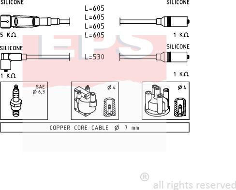 MDR EPS-1501 549 - Alovlanma kabeli dəsti furqanavto.az