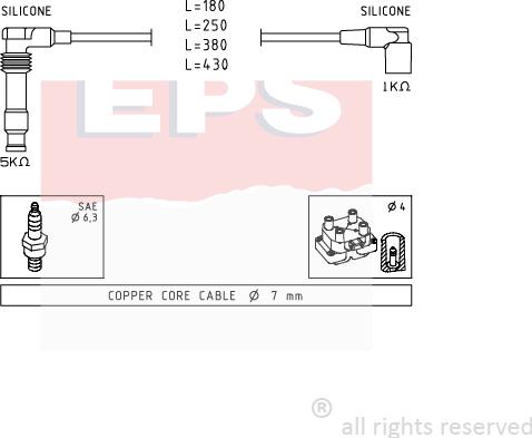 MDR EPS-1501 562 - Alovlanma kabeli dəsti furqanavto.az