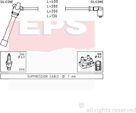 MDR EPS-1501 504 - Alovlanma kabeli dəsti furqanavto.az